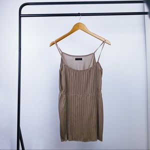 Mastina Tunic Tank Top Shirt Nude Brown Size 36